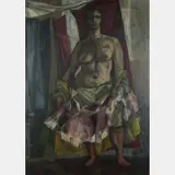 Female Nude by Daniel Forst, Oil on canvas, offered Aug 2016