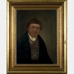 Portrait of a Gentleman by Daniel Orme, Oil on board, offered Aug 2016