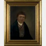 Portrait of a Gentleman by Daniel Orme, Oil on board, offered Aug 2016