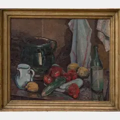 Still Life by Hermann Konnerth, Oil on canvas, offered Aug 2016