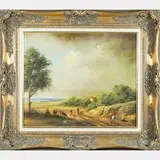 Pastoral Scene by A. De Angelis, Oil on canvas, offered Aug 2016