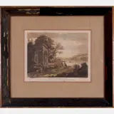 Landscape After Claude Lorrain by Richard Earlom, Etching and roulette, offered Aug 2016