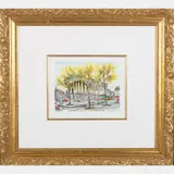 Paris-Place de la Madeleine by Daniel Cambier, Watercolor on wove paper, offered Aug 2016