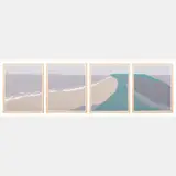 At Peace with Time (Grey) by Richard Kemble, Woodcut quadriptych, offered Aug 2016