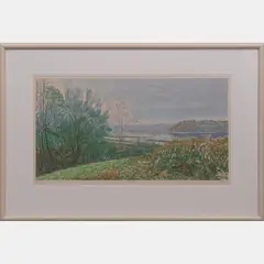 Lake Monroe by David Grubb, 1983, Silkscreen, offered Aug 2016