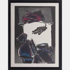 Quadra by Deborah Remington, 1989, Lithograph, offered Aug 2016