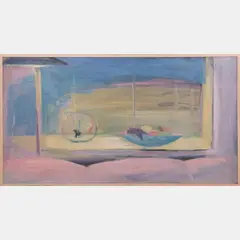 Blue and Yellow Window by Larry Shineman, 1989, Oil on canvas, offered Aug 2016