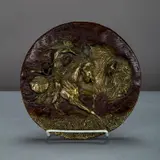 Buffalo Hunt by Gregory Perillo, Bronze relief plaque, offered Aug 2016
