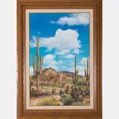 South Western Scene by Chen Mao, Oil on canvas, offered Jul 2016