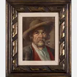 Portrait of a Gentleman with Pipe by Jeanne Brandsma, Oil on canvas, offered Jul 2016
