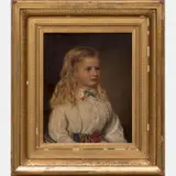 Portrait of a Girl by Phillip Spooner Harris, Oil on canvas, offered Jul 2016