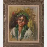 Portrait of a Young Child by Alberto Cecconi, Oil on canvas, offered Jul 2016