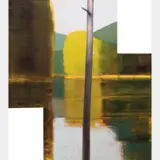 Black Foot by Steven Pentak, 1993, Oil on shaped birch panel, offered Jul 2016