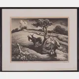 Approaching Storm by Thomas Hart Benton, 1938, Lithograph, offered Jul 2016