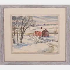 Hale Farm by Clyde E. Horton, Watercolor on paper, offered Jul 2016