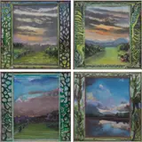 A Collection of Four Studies for Tapestries by Lilian Tyrrell, Pastel drawings, offered Jul 2016