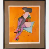 Circle and Pillow from the Afternoon Series by Richard Lindner, Lithograph, offered Jul 2016