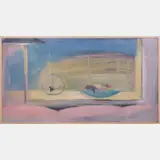 Blue and Yellow Window by Larry Shineman, 1989, Oil on canvas, offered Jul 2016