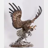 Attack by Chester Fields, Bronze and stainless steel, offered Jul 2016