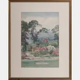Garden Landscape by Henry John Sylvester Stannard, Watercolor on paper, offered Jun 2016