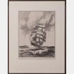 Mid-Ocean by Gordon Grant, Lithograph, offered Jun 2016