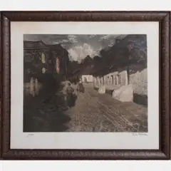 Marias Måned by Frits Thaulow, Etching in colors, offered Jun 2016