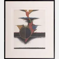 Untitled by Tuvia Beeri, Etching in colors, offered Jun 2016