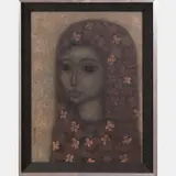 Portrait of a Lady by Albert Belasco, Oil on canvas, offered Jun 2016
