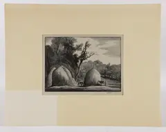 Untitled by Thomas Willoughby Nason, wood engraving "Haystacks", sold May 2024