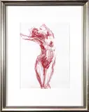 Femal Nude Study by Kim Frohsin, 1990, pastel on paper, sold Apr 2022