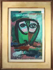 Untitled by Robert Weimerskirch, 1965, gouache on paper, sold Apr 2022