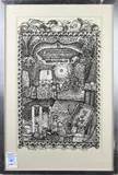 Untitled by Jon Harris, ink and marker on paper board, sold Apr 2022