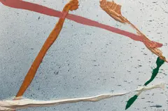Two Untitled Abstractions by Harold Feist, two acrylics on paper, sold Jul 2026
