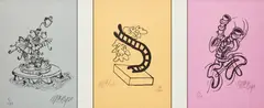 Untitled Compositions by John MacGregor, three lithographs, sold Jul 2026