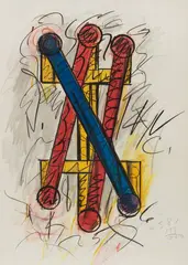 Untitled, 1981 by Keith Sonnier, 1981, colour lithograph, sold Jul 2026