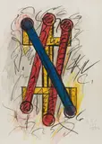 Untitled, 1981 by Keith Sonnier, 1981, colour lithograph, sold Jul 2026