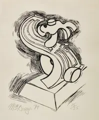 Untitled, 1974 by John MacGregor, 1974, lithograph, sold Jul 2026