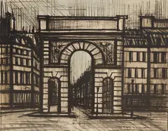 Le Port Saint-Martin (from Album Paris), 1962 by Bernard Buffet, 1962, colour lithograph, sold Jul 2026