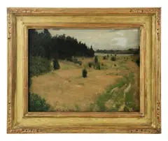 Old Lyme by Frank V. Dumond, oil on board, sold Aug 2024