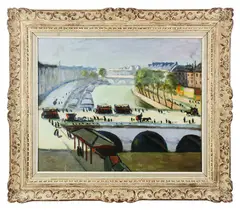 Le Pont Neuf by Albert Marquet, oil on canvas, sold Aug 2024