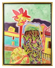 Untitled by Karl Schmidt-Rottluff, oil on canvas, sold Aug 2024
