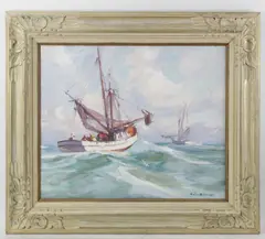 Dry Tortugas by Emile Albert Gruppe, oil on canvas, sold Aug 2024