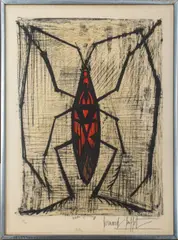 La Nepe by Bernard Buffet, 1964, Lithograph in Colors, sold Feb 2024