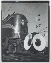 PN15 GG-1 Electric Locomotive and Switch Light by O. Winston Link, Gelatin Silver Print, sold Feb 2024