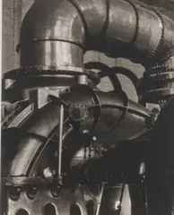 Pipe Study by Ralph Steiner, circa 1940s, Gelatin Silver Print, sold Feb 2024