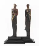 East & West by Wang Jida, Bronze Sculpture, sold Feb 2024