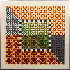 Untitled #1 by Alfred Jensen, 1973, Screenprint, sold Feb 2024