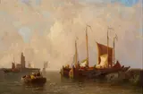 Durgerdam by Pieter Cornelis Dommersen, oil, sold Apr 2023