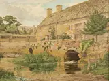 Somerton Mill by Frank Leonard Brooks, oil, offered Apr 2023