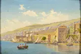 Villa Franca by John Muncaster Carrick, 1880, oil, sold Apr 2023